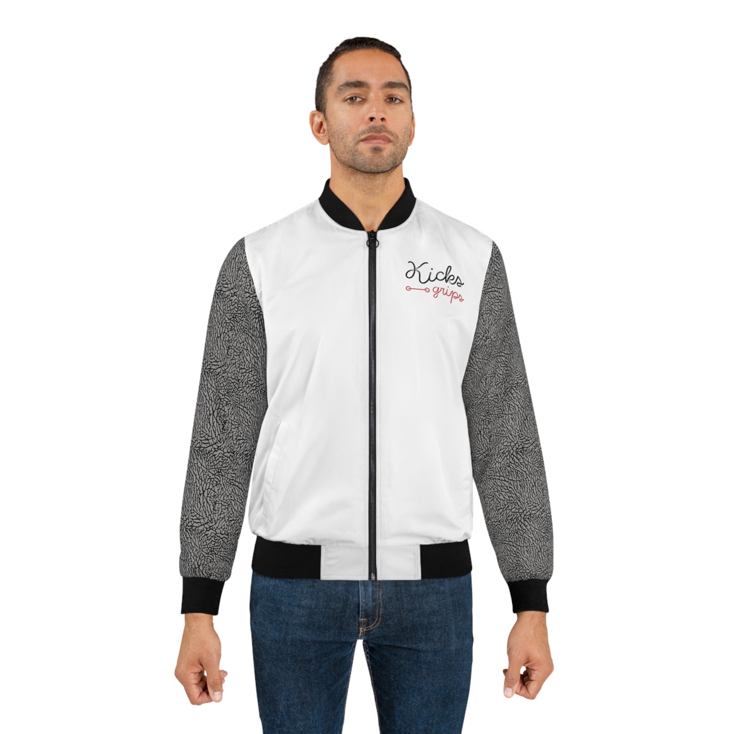 Kicks Grips Court Classic Bomber Jacket White/Cement