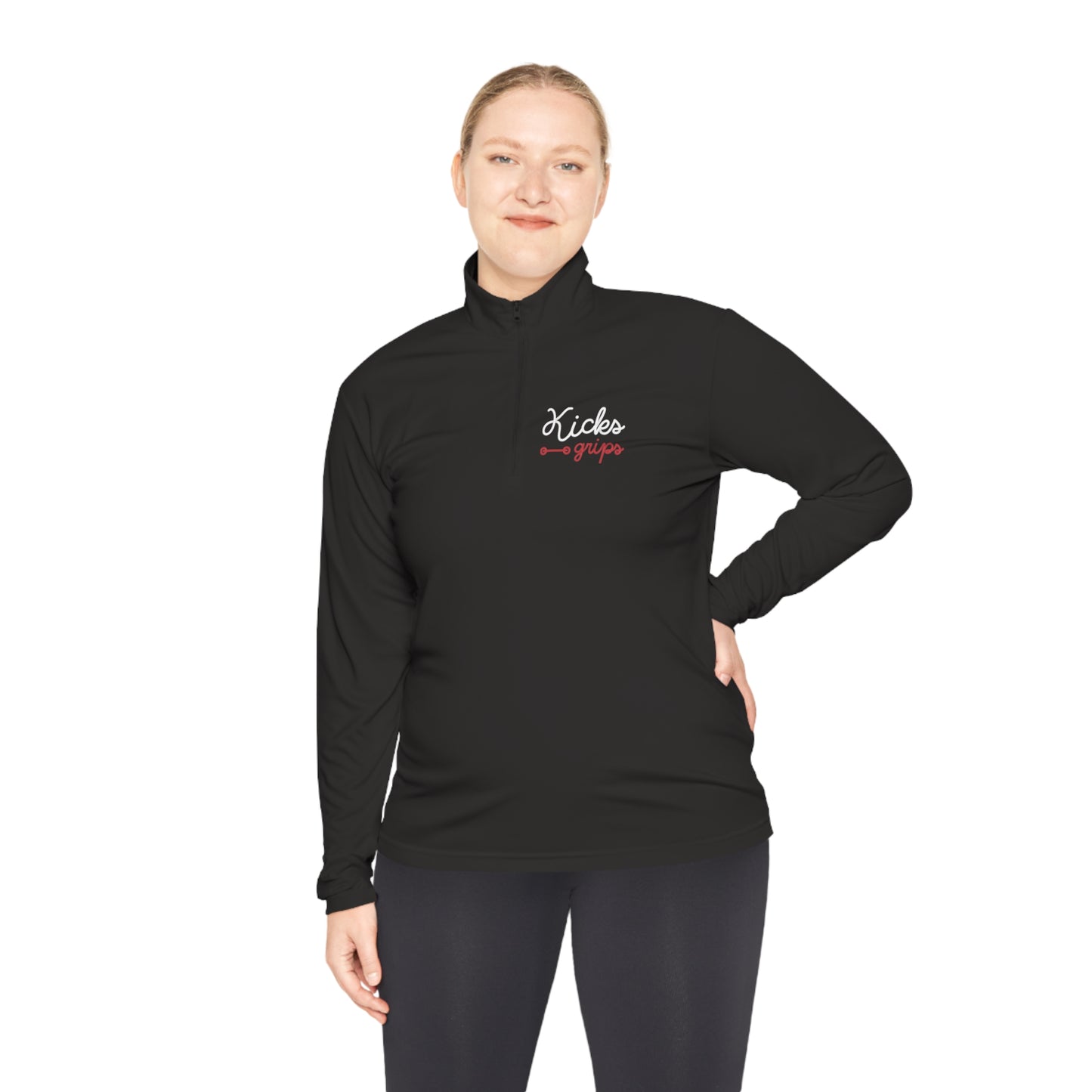 Kicks Grips Court Classic Quarter-Zip Black/Red/White