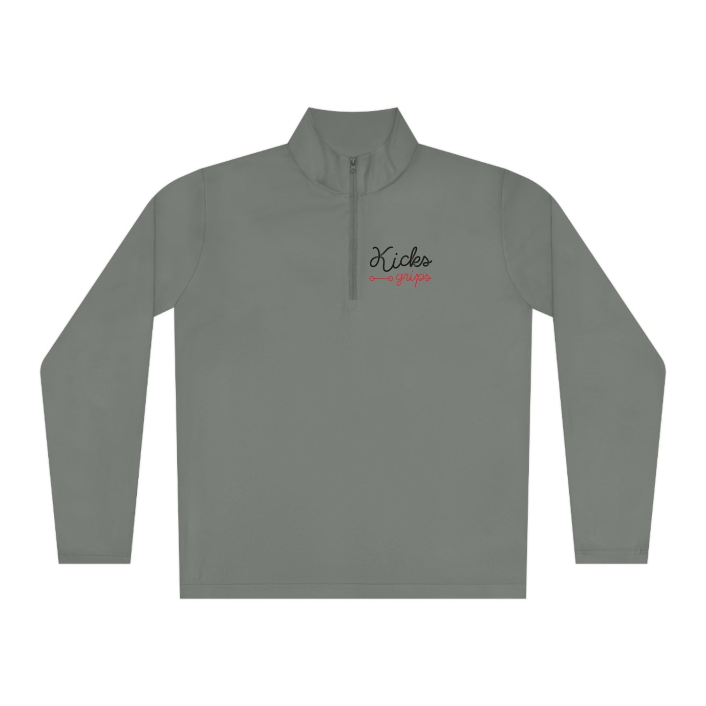 Kicks Grips Court Classic Quarter-Zip Grey