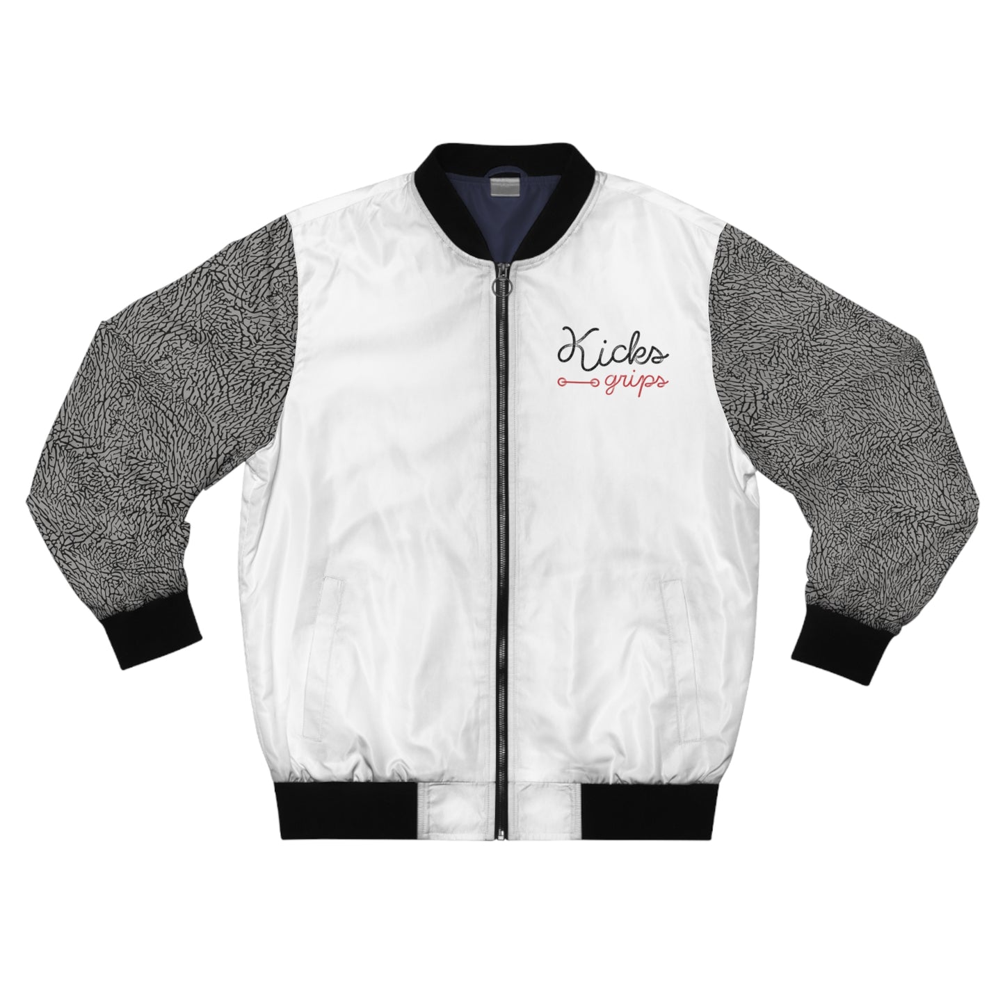Kicks Grips Court Classic Bomber Jacket White/Cement