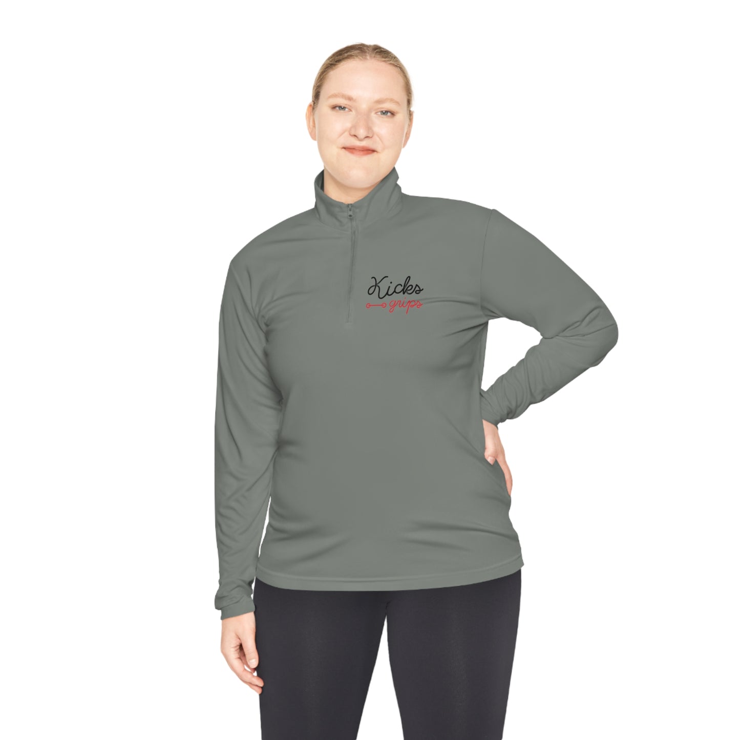 Kicks Grips Court Classic Quarter-Zip Grey