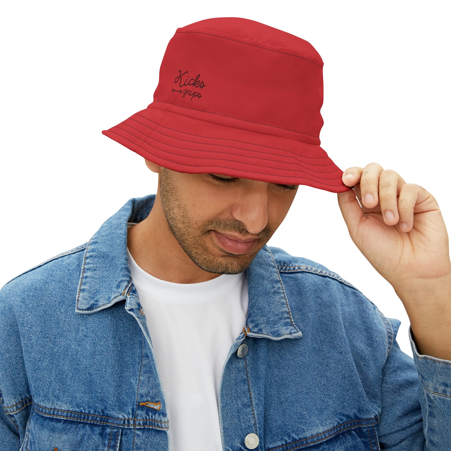 Kicks Grips Court Classic Bucket Hat White