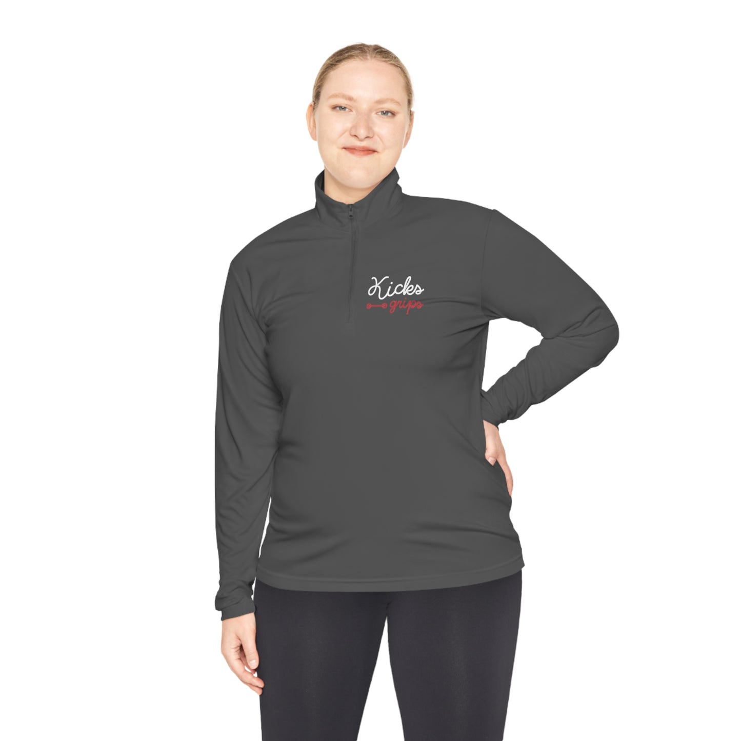 Kicks Grips Court Classic Quarter-Zip Grey