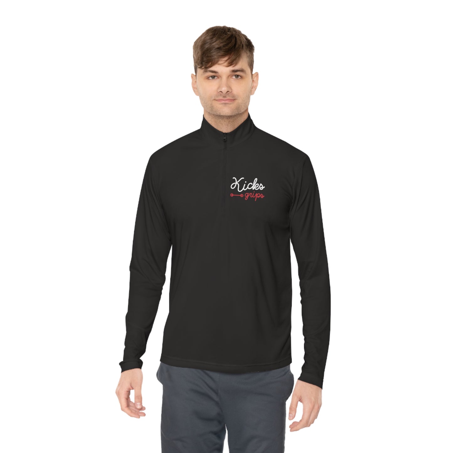 Kicks Grips Court Classic Quarter-Zip Black/Red/White