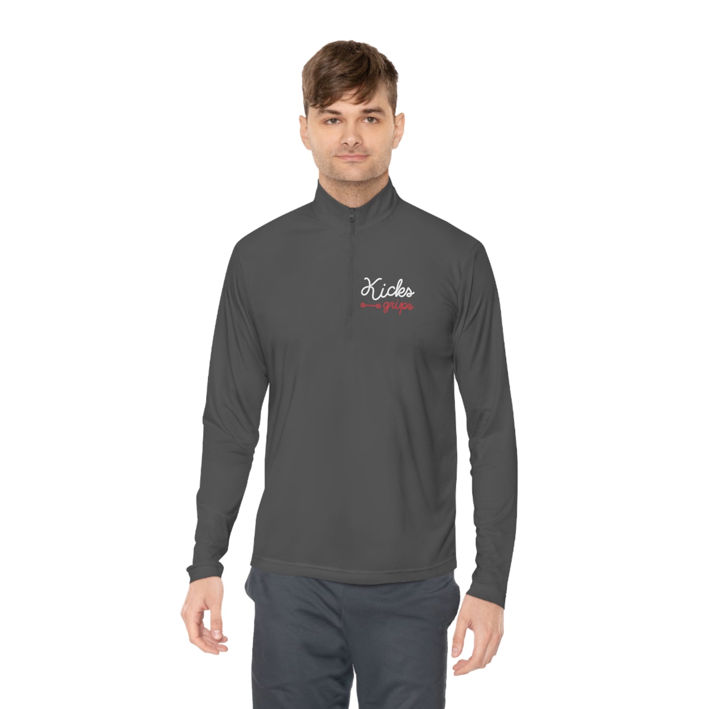 Kicks Grips Court Classic Quarter-Zip Grey