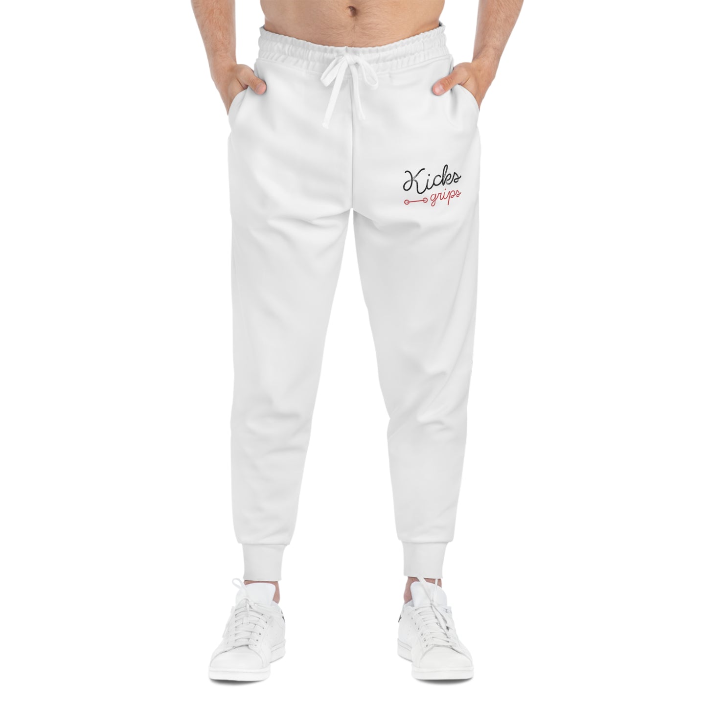 Kicks Grips Court Classic Athletic Joggers White