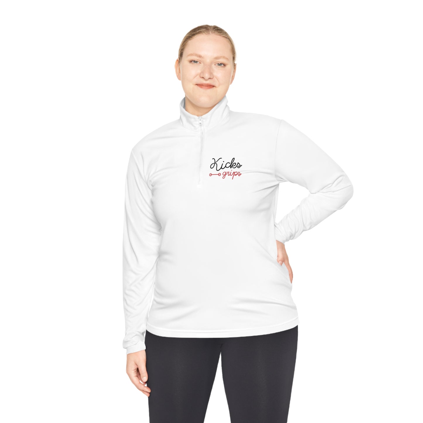 Kicks Grips Court Classic Quarter-Zip White/Red/Black