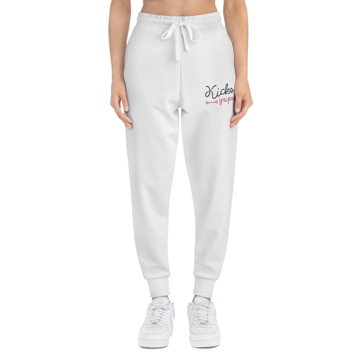 Kicks Grips Court Classic Athletic Joggers White