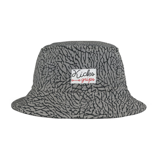 Kicks Grips Court Classic Bucket Hat Cement