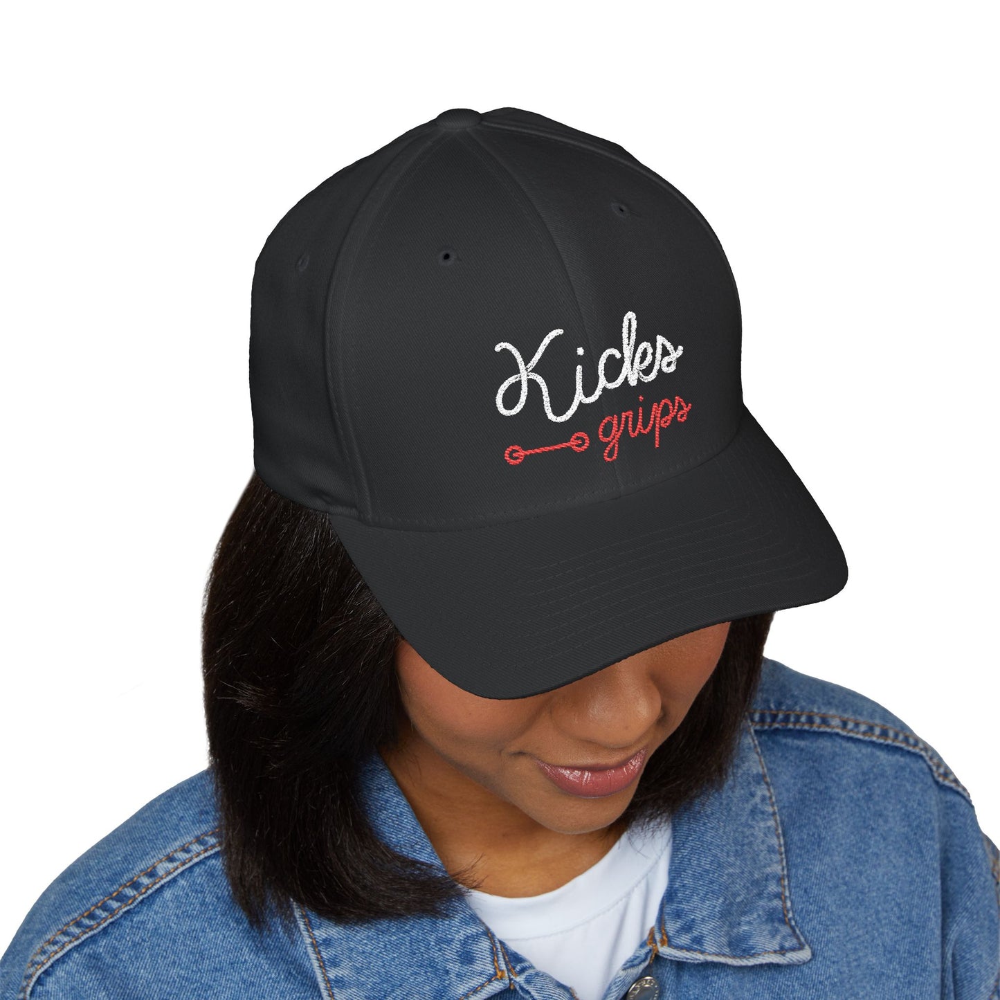 Kids Grips Embroidered Cap - Stylish Closed-Back Hat for Children