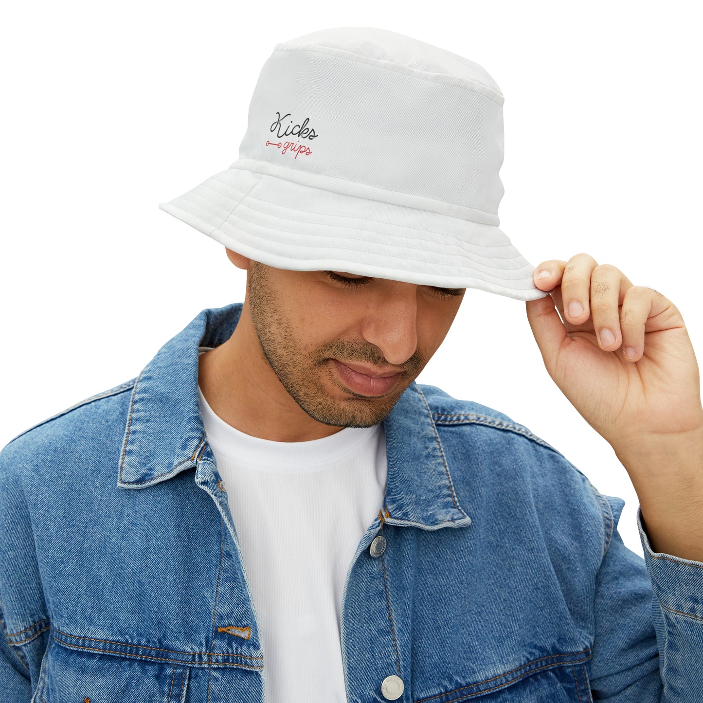 Kicks Grips Court Classic Bucket Hat White