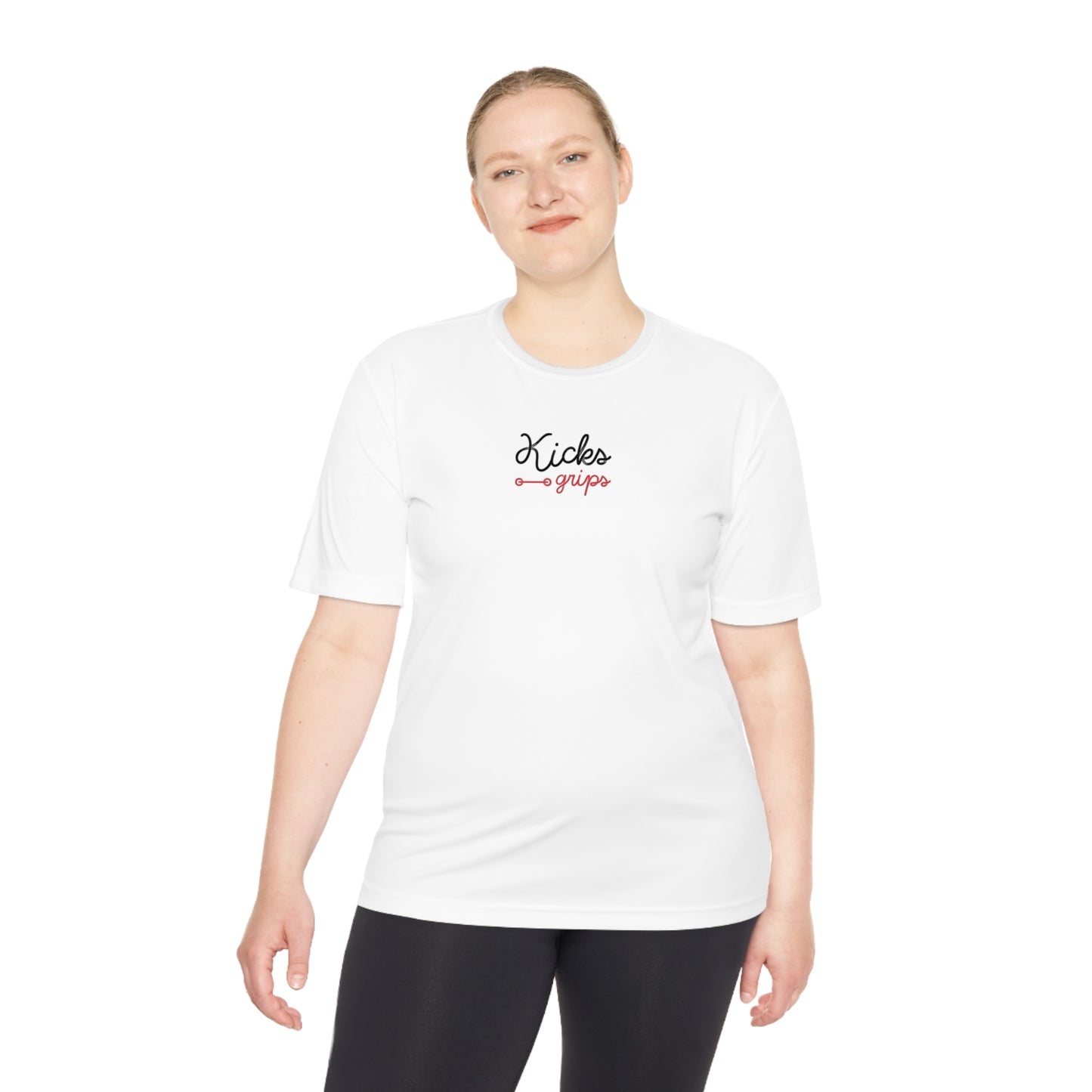 Kicks Grips Court Classic Moisture Wicking Tee Red