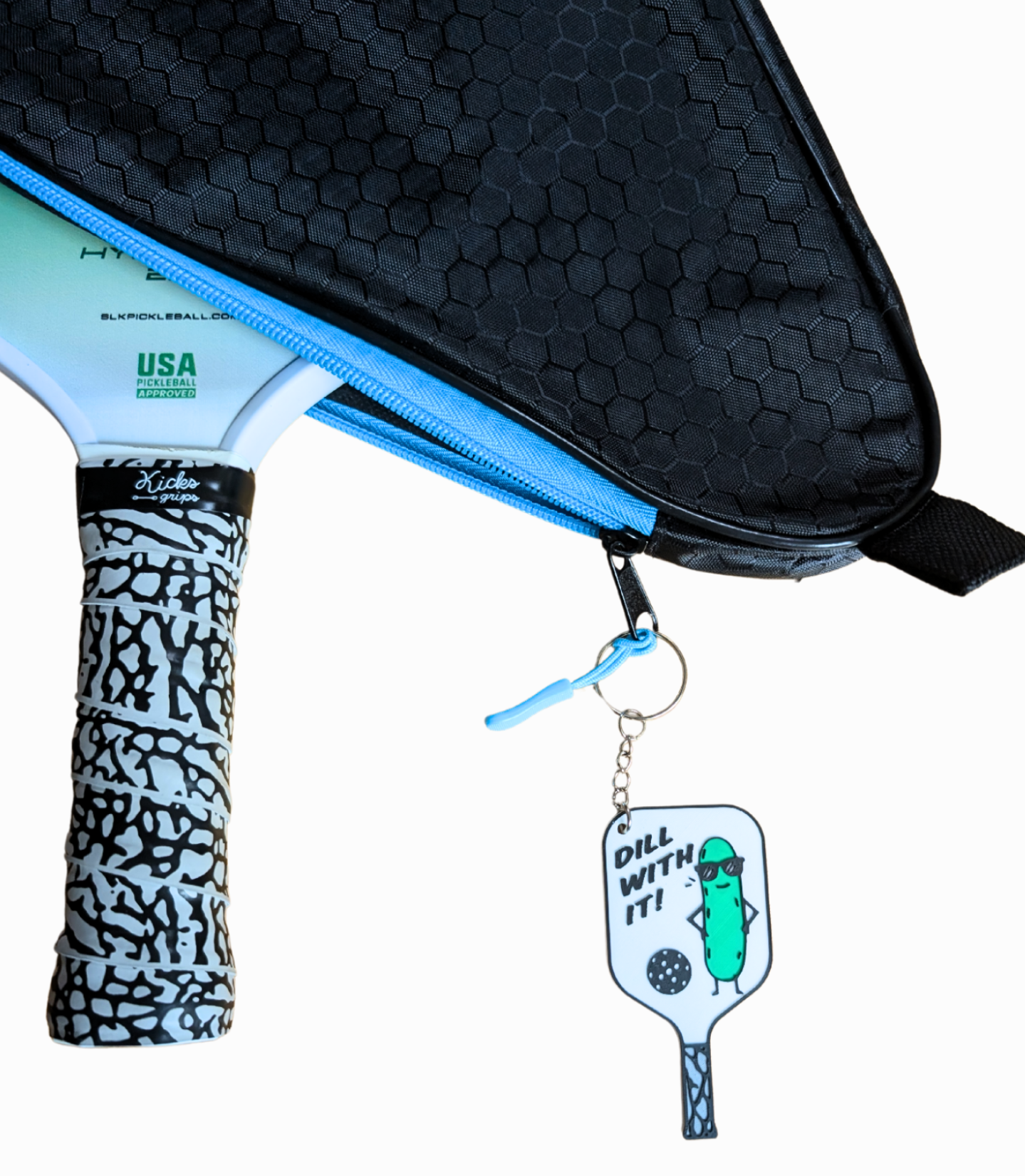Pickleball Keychain by Kicks Grips