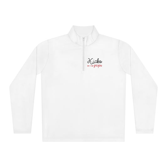 Kicks Grips Court Classic Quarter-Zip White/Red/Black