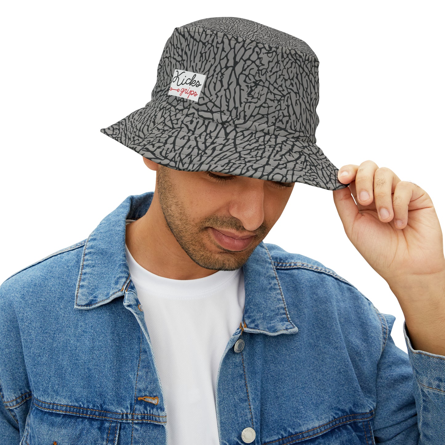Kicks Grips Court Classic Bucket Hat Cement